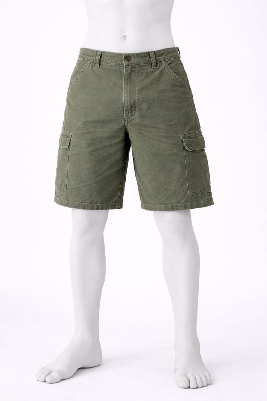 Carhartt B144 Olive Cargo Shorts Men’s Cotton Workwear Utility Mexico Made y2k